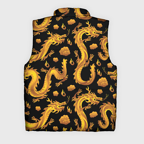 Мужской жилет Golden dragons / 3D-Красный – фото 2