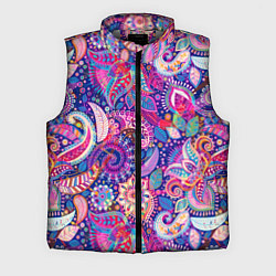 Мужской жилет Multi-colored colorful patterns, цвет: 3D-светло-серый