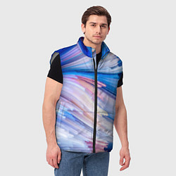 Мужской жилет Красочные линии, цвет: 3D-светло-серый — фото 2