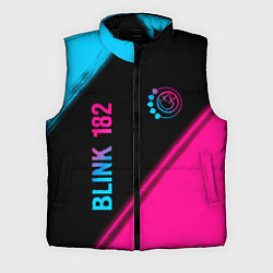 Мужской жилет Blink 182 - neon gradient: надпись, символ