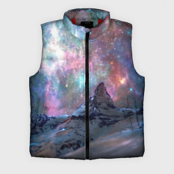 Мужской жилет Снежная вершина и бесконечное космическое простран