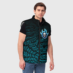 Мужской жилет Знак черепа - Блич, цвет: 3D-светло-серый — фото 2