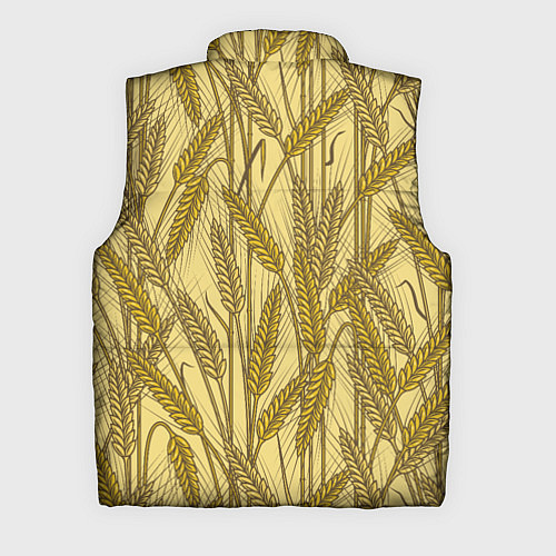 Мужской жилет Винтажные колоски пшеницы / 3D-Красный – фото 2