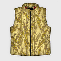 Мужской жилет Винтажные колоски пшеницы, цвет: 3D-красный