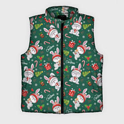 Мужской жилет Merry Christmas Rabbit 2023, цвет: 3D-светло-серый