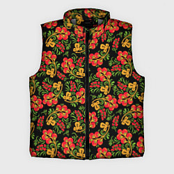 Мужской жилет Красивая хохломская роспись, цвет: 3D-светло-серый
