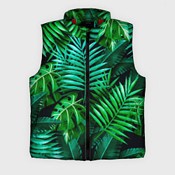 Мужской жилет Тропические растения - текстура