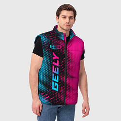 Мужской жилет Geely - neon gradient: по-вертикали, цвет: 3D-черный — фото 2