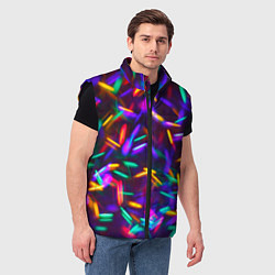 Мужской жилет Цветомузыка, цвет: 3D-черный — фото 2