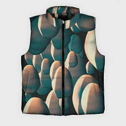 Мужской жилет Множество абстрактных летающих камней, цвет: 3D-черный
