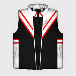 Мужской жилет FIRM черная с белым углом