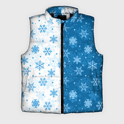 Мужской жилет Красивые снежинки