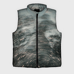 Мужской жилет Абстрактная закрученная тьма и туман, цвет: 3D-светло-серый
