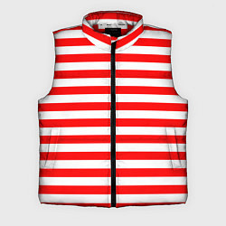 Мужской жилет Красный полосатый новогодний леденец