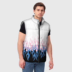Мужской жилет Ледяное пламя, цвет: 3D-светло-серый — фото 2