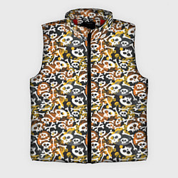 Мужской жилет Череп и абстрактные фигуры, цвет: 3D-красный