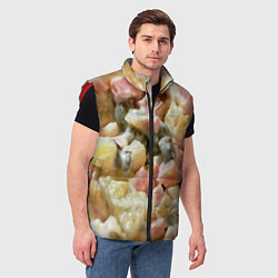 Мужской жилет Салат оливье, цвет: 3D-красный — фото 2