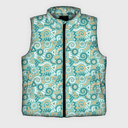 Мужской жилет Узор этнический гранж, цвет: 3D-светло-серый