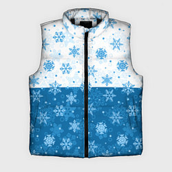 Мужской жилет Снежинки день - ночь, цвет: 3D-черный