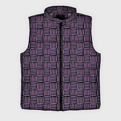 Мужской жилет Паттерн из розовых линий, цвет: 3D-светло-серый