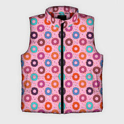Мужской жилет Вкусные пончики, цвет: 3D-красный