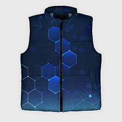 Мужской жилет Абстрактная сетка, цвет: 3D-светло-серый