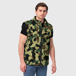 Мужской жилет Военный камуфляж, цвет: 3D-черный — фото 2