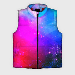 Мужской жилет Космическая абстракция, цвет: 3D-красный