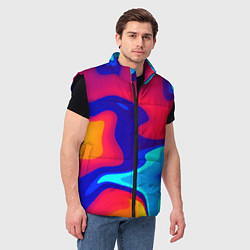 Мужской жилет Смесь красок ультрафиолет, цвет: 3D-черный — фото 2