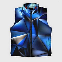 Мужской жилет Polygon blue abstract, цвет: 3D-красный