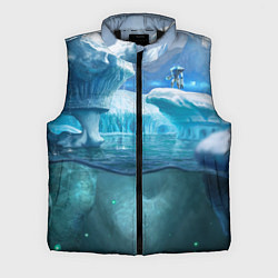 Мужской жилет Subnautica - КРАБ на леднике, цвет: 3D-черный