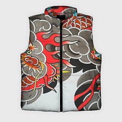 Мужской жилет Иредзуми: дракон в дыму