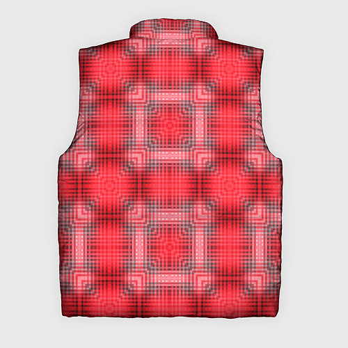 Мужской жилет Красный с белым клетчатый узор / 3D-Красный – фото 2