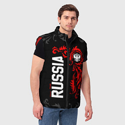 Мужской жилет Сборная России - national team Russia, цвет: 3D-красный — фото 2