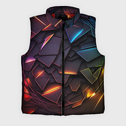 Мужской жилет Яркие неоновые объекты, цвет: 3D-красный
