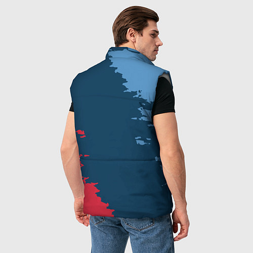 Мужской жилет BMW m performance grunge / 3D-Светло-серый – фото 4