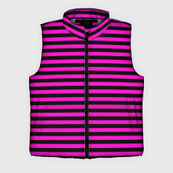 Мужской жилет Черно-розовые Эмо полосы