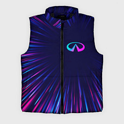 Мужской жилет Infiniti neon speed lines, цвет: 3D-черный