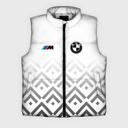 Мужской жилет BMW m power - белый, цвет: 3D-светло-серый