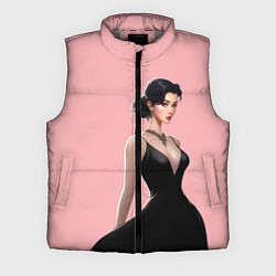 Мужской жилет Girl in black dress - pink