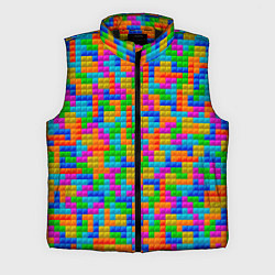 Мужской жилет Крупные блоки Тетрис