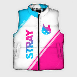 Мужской жилет Stray neon gradient style: надпись, символ