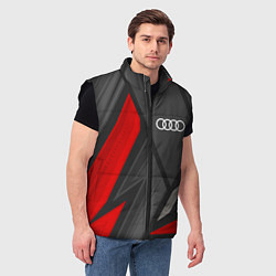 Мужской жилет Audi sports racing, цвет: 3D-черный — фото 2