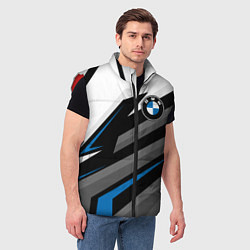 Мужской жилет БМВ - спортивная униформа, цвет: 3D-красный — фото 2