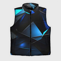 Мужской жилет Черные и синие элементы