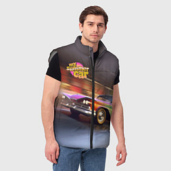 Мужской жилет My summer car 1961 Plymouth Fury, цвет: 3D-светло-серый — фото 2