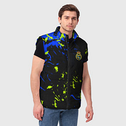 Мужской жилет Реал Мадрид фк, цвет: 3D-черный — фото 2
