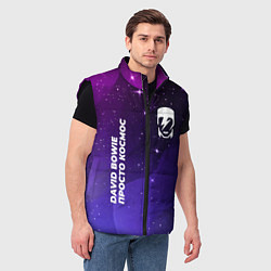 Мужской жилет David Bowie просто космос, цвет: 3D-черный — фото 2