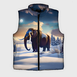 Мужской жилет Шерстистый мамонт, цвет: 3D-черный