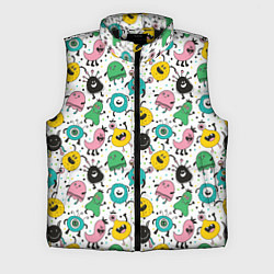 Мужской жилет Весёлые монстры, цвет: 3D-черный